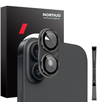 NORTHJO Matte Camera Lens Protector Tempered Glass Rear Lens Film, For iPhone 16 / 16 Plus