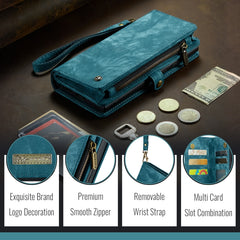 CaseMe 008 Detachable Multifunctional Leather Phone Case, For iPhone 16