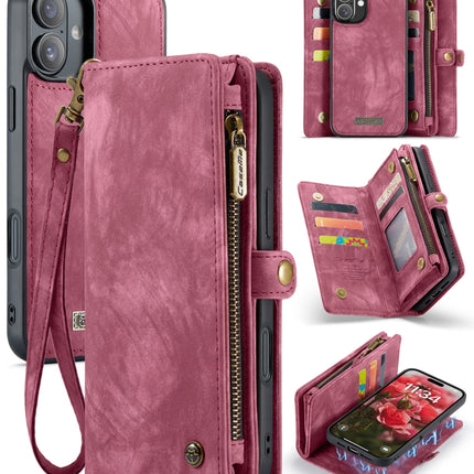 CaseMe 008 Detachable Multifunctional Leather Phone Case, For iPhone 16e, For iPhone 16 Pro Max, For iPhone 16 Pro, For iPhone 16 Plus