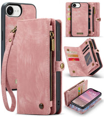 CaseMe 008 Detachable Multifunctional Leather Phone Case, For iPhone 16e, For iPhone 16 Pro Max, For iPhone 16 Pro, For iPhone 16 Plus, For iPhone 16