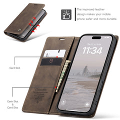 CaseMe 013 Multifunctional Horizontal Flip Leather Phone Case, For iPhone 16 Pro Max, For iPhone 16 Pro, For iPhone 16 Plus, For iPhone 16