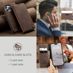 CaseMe 013 Multifunctional Horizontal Flip Leather Phone Case, For iPhone 16 Pro Max, For iPhone 16 Pro, For iPhone 16 Plus, For iPhone 16