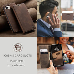 CaseMe 013 Multifunctional Horizontal Flip Leather Phone Case, For iPhone 16e