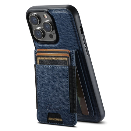 Suteni H17 Cross Grain Leather MagSafe Detachable Wallet Phone Case, For iPhone 16 Pro, For iPhone 16 Plus, For iPhone 16, For iPhone 15 Pro Max, For iPhone 15 Pro, For iPhone 15 Plus, For iPhone 15, For iPhone 14 Plus