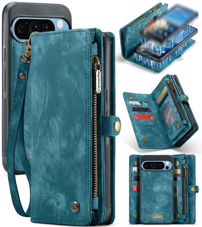 CaseMe 008 Detachable Multifunctional Leather Phone Case, For Google Pixel 9a, For Google Pixel 9 Pro XL, For Google Pixel 9 / 9 Pro
