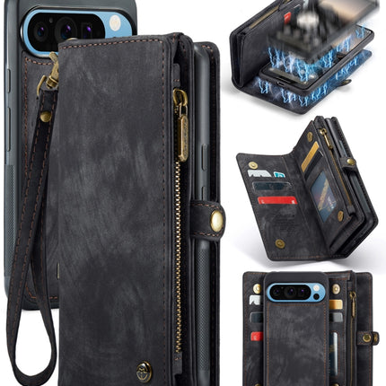 CaseMe 008 Detachable Multifunctional Leather Phone Case, For Google Pixel 9a, For Google Pixel 9 Pro XL, For Google Pixel 9 / 9 Pro