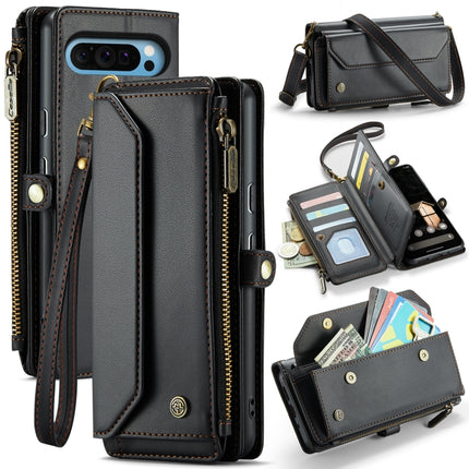 CaseMe C36 Card Slots Zipper Wallet RFID Anti-theft Leather Phone Case, For Google Pixel 11 Pro XL, For Google Pixel 11 / 11 Pro, For Google Pixel  10a, For Google Pixel 9 Pro XL / 10 Pro XL