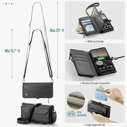CaseMe C36 Card Slots Zipper Wallet RFID Anti-theft Leather Phone Case, For Google  Pixel 10 / 10 Pro / 9, For Google Pixel 9a