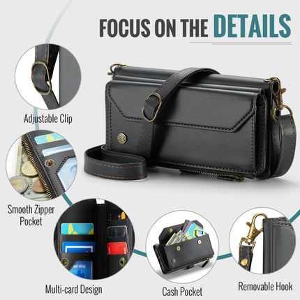 CaseMe C36 Card Slots Zipper Wallet RFID Anti-theft Leather Phone Case, For Google  Pixel 10 / 10 Pro / 9, For Google Pixel 9a