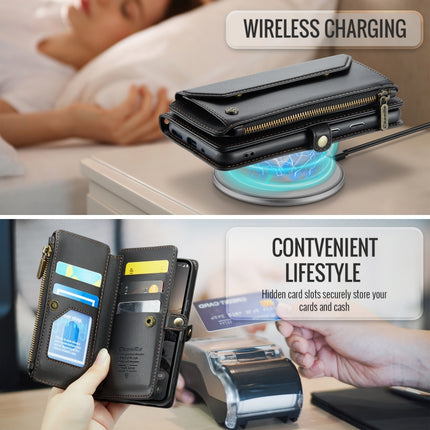 CaseMe C36 Card Slots Zipper Wallet RFID Anti-theft Leather Phone Case, For Google  Pixel 10 / 10 Pro / 9, For Google Pixel 9a