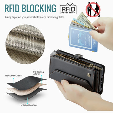 CaseMe C36 Card Slots Zipper Wallet RFID Anti-theft Leather Phone Case, For Google  Pixel 10 / 10 Pro / 9, For Google Pixel 9a