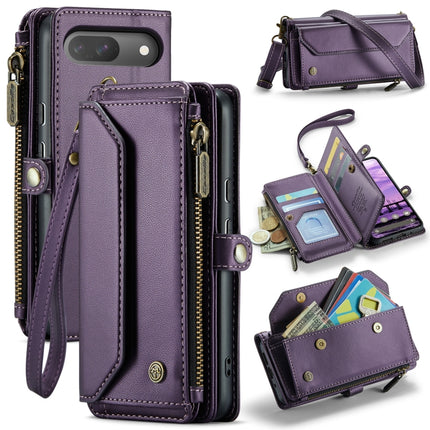 CaseMe C36 Card Slots Zipper Wallet RFID Anti-theft Leather Phone Case, For Google  Pixel 10 / 10 Pro / 9, For Google Pixel 9a