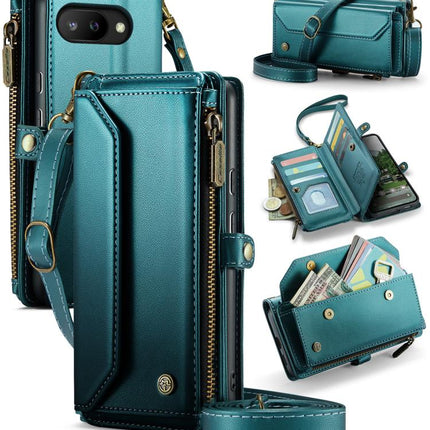 CaseMe C36 Card Slots Zipper Wallet RFID Anti-theft Leather Phone Case, For Google  Pixel 10 / 10 Pro / 9, For Google Pixel 9a