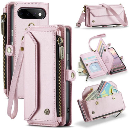 CaseMe C36 Card Slots Zipper Wallet RFID Anti-theft Leather Phone Case, For Google Pixel 11 Pro XL, For Google Pixel 11 / 11 Pro, For Google Pixel  10a, For Google Pixel 9 Pro XL / 10 Pro XL