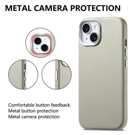 Electroplated Metal Button MagSafe Phone Case, For iPhone 15, For iPhone 14 Plus, For iPhone 14