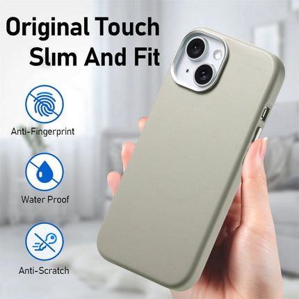 Electroplated Metal Button MagSafe Phone Case, For iPhone 15, For iPhone 14 Plus, For iPhone 14