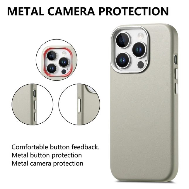 Electroplated Metal Button MagSafe Phone Case, For iPhone 13 Pro, For iPhone 13