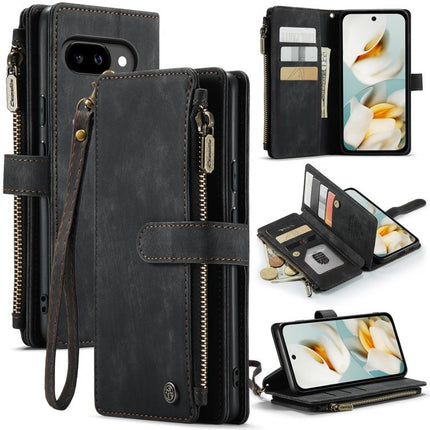 CaseMe C30 Card Slots Zipper Wallet Leather Phone Case, For Google Pixel 11 / 11 Pro, For Google Pixel 10a, For Google Pixel 9 Pro XL / 10 Pro XL, For Google Pixel 10 / 10 Pro / 9, For Google Pixel 9a, For Google Pixel 11 Pro XL