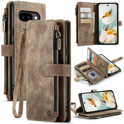 CaseMe C30 Card Slots Zipper Wallet Leather Phone Case, For Google Pixel 11 / 11 Pro, For Google Pixel 10a, For Google Pixel 9 Pro XL / 10 Pro XL, For Google Pixel 10 / 10 Pro / 9, For Google Pixel 9a, For Google Pixel 11 Pro XL