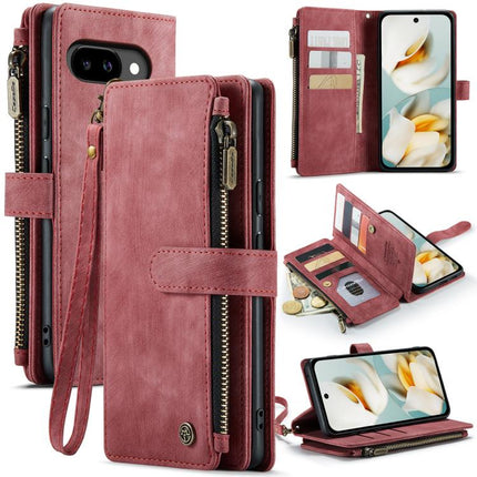 CaseMe C30 Card Slots Zipper Wallet Leather Phone Case, For Google Pixel 11 / 11 Pro, For Google Pixel 10a, For Google Pixel 9 Pro XL / 10 Pro XL, For Google Pixel 10 / 10 Pro / 9, For Google Pixel 9a, For Google Pixel 11 Pro XL