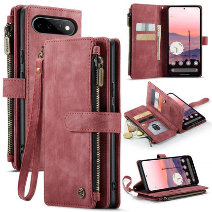 CaseMe C30 Card Slots Zipper Wallet Leather Phone Case, For Google Pixel 11 / 11 Pro, For Google Pixel 10a, For Google Pixel 9 Pro XL / 10 Pro XL, For Google Pixel 10 / 10 Pro / 9, For Google Pixel 9a, For Google Pixel 11 Pro XL