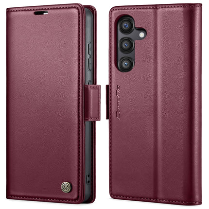 CaseMe 023 Butterfly Buckle Litchi Texture RFID Anti-theft Leather Phone Case, For Galaxy S25 5G, For Galaxy S25+ 5G, For Galaxy S25 Ultra 5G, For Galaxy S24 FE 5G