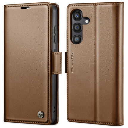 CaseMe 023 Butterfly Buckle Litchi Texture RFID Anti-theft Leather Phone Case, For Galaxy S25 5G, For Galaxy S25+ 5G, For Galaxy S25 Ultra 5G, For Galaxy S24 FE 5G