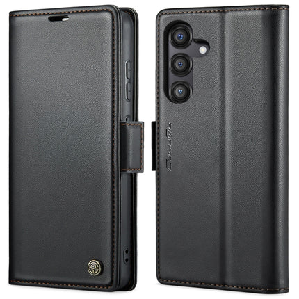 CaseMe 023 Butterfly Buckle Litchi Texture RFID Anti-theft Leather Phone Case, For Galaxy S25 5G, For Galaxy S25+ 5G, For Galaxy S25 Ultra 5G, For Galaxy S24 FE 5G
