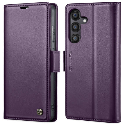 CaseMe 023 Butterfly Buckle Litchi Texture RFID Anti-theft Leather Phone Case, For Galaxy S25 5G, For Galaxy S25+ 5G, For Galaxy S25 Ultra 5G, For Galaxy S24 FE 5G