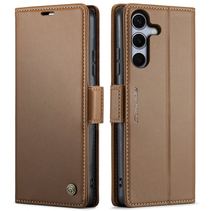 CaseMe 023 Butterfly Buckle Litchi Texture RFID Anti-theft Leather Phone Case, For Galaxy S25 5G, For Galaxy S25+ 5G, For Galaxy S25 Ultra 5G, For Galaxy S24 FE 5G
