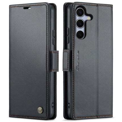 CaseMe 023 Butterfly Buckle Litchi Texture RFID Anti-theft Leather Phone Case, For Galaxy S25 5G, For Galaxy S25+ 5G, For Galaxy S25 Ultra 5G, For Galaxy S24 FE 5G