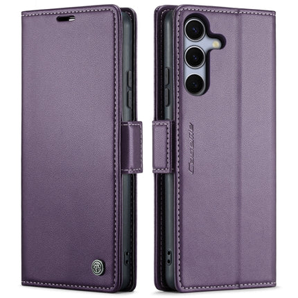 CaseMe 023 Butterfly Buckle Litchi Texture RFID Anti-theft Leather Phone Case, For Galaxy S25 5G, For Galaxy S25+ 5G, For Galaxy S25 Ultra 5G, For Galaxy S24 FE 5G