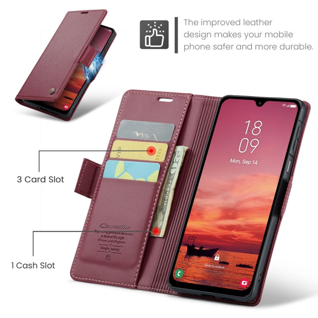 CaseMe 023 Butterfly Buckle Litchi Texture RFID Anti-theft Leather Phone Case, For Galaxy A26 5G, For Galaxy A36 5G, For Galaxy S25 5G, For Galaxy S25+ 5G