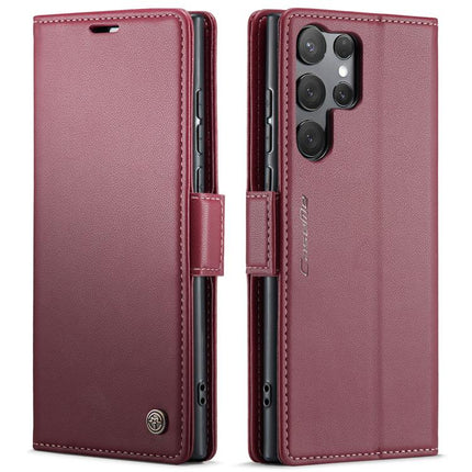 CaseMe 023 Butterfly Buckle Litchi Texture RFID Anti-theft Leather Phone Case, For Galaxy S25 5G, For Galaxy S25+ 5G, For Galaxy S25 Ultra 5G, For Galaxy S24 FE 5G
