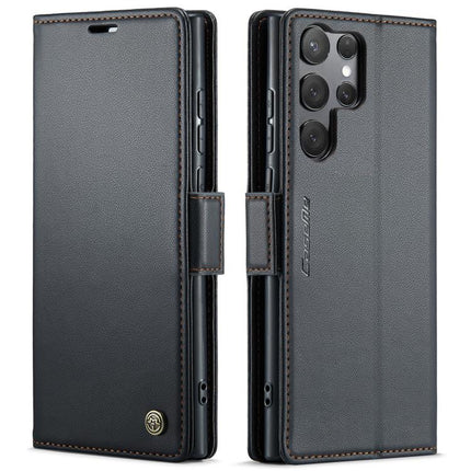 CaseMe 023 Butterfly Buckle Litchi Texture RFID Anti-theft Leather Phone Case, For Galaxy S25 5G, For Galaxy S25+ 5G, For Galaxy S25 Ultra 5G, For Galaxy S24 FE 5G