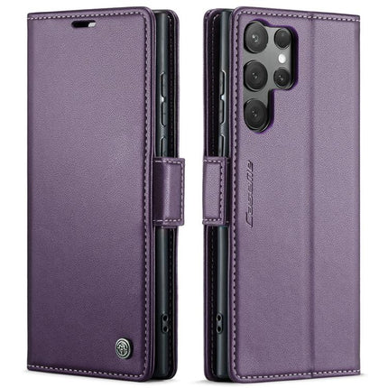CaseMe 023 Butterfly Buckle Litchi Texture RFID Anti-theft Leather Phone Case, For Galaxy S25 5G, For Galaxy S25+ 5G, For Galaxy S25 Ultra 5G, For Galaxy S24 FE 5G