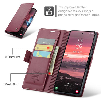 CaseMe 023 Butterfly Buckle Litchi Texture RFID Anti-theft Leather Phone Case, For Galaxy S25 Edge 5G, For Galaxy A56 5G, For Galaxy A26 5G, For Galaxy A36 5G