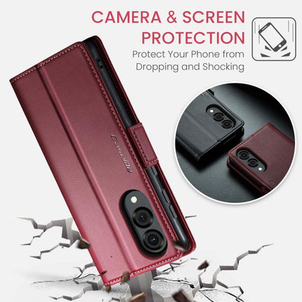 CaseMe 023 Butterfly Buckle Litchi Texture RFID Anti-theft Leather Phone Case, For Galaxy S25 Edge 5G, For Galaxy A56 5G, For Galaxy A26 5G, For Galaxy A36 5G