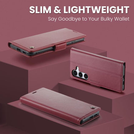 CaseMe 023 Butterfly Buckle Litchi Texture RFID Anti-theft Leather Phone Case, For Galaxy S25 FE 5G, For Galaxy Z Fold7, For Galaxy S25 Edge 5G, For Galaxy A56 5G