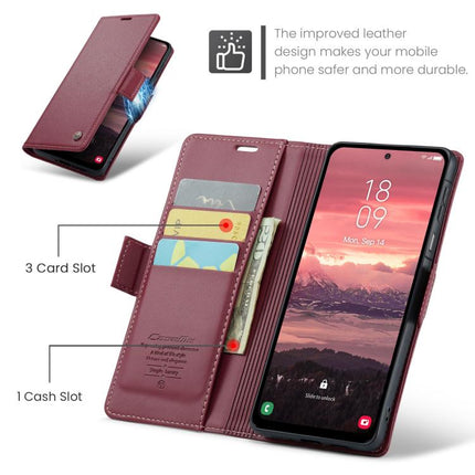 CaseMe 023 Butterfly Buckle Litchi Texture RFID Anti-theft Leather Phone Case, For Galaxy A17