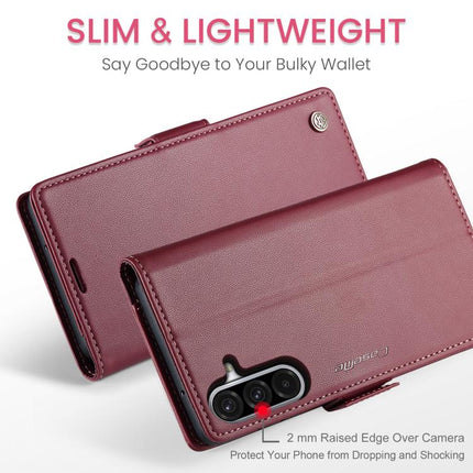CaseMe 023 Butterfly Buckle Litchi Texture RFID Anti-theft Leather Phone Case, For Galaxy A17