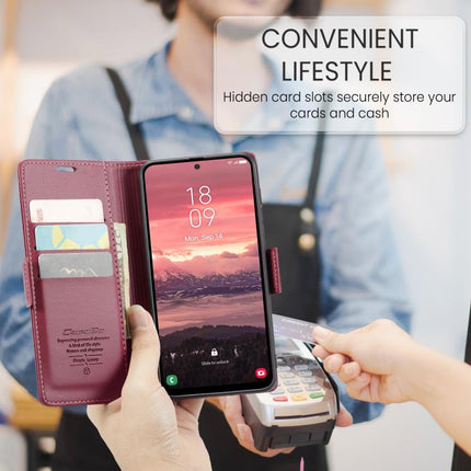 CaseMe 023 Butterfly Buckle Litchi Texture RFID Anti-theft Leather Phone Case, For Galaxy A17
