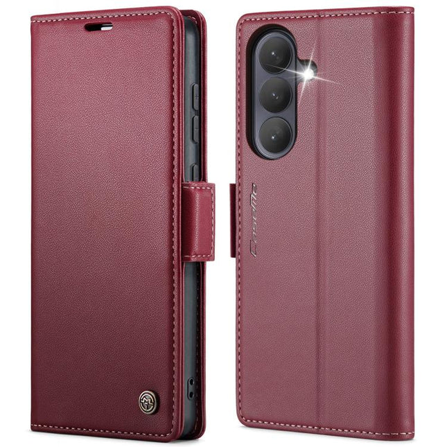 CaseMe 023 Butterfly Buckle Litchi Texture RFID Anti-theft Leather Phone Case, For Galaxy S26+ 5G, For Galaxy S26 Ultra 5G, For Galaxy S26 5G, For Galaxy A57 5G