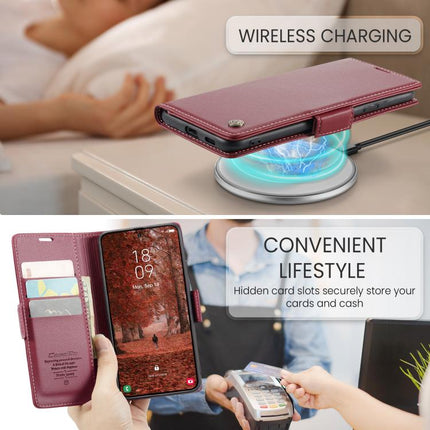 CaseMe 023 Butterfly Buckle Litchi Texture RFID Anti-theft Leather Phone Case, For Galaxy S26+ 5G, For Galaxy S26 Ultra 5G, For Galaxy S26 5G, For Galaxy A57 5G
