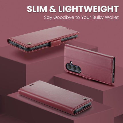 CaseMe 023 Butterfly Buckle Litchi Texture RFID Anti-theft Leather Phone Case, For Galaxy S26+ 5G, For Galaxy S26 Ultra 5G, For Galaxy S26 5G, For Galaxy A57 5G