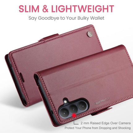 CaseMe 023 Butterfly Buckle Litchi Texture RFID Anti-theft Leather Phone Case, For Galaxy S26+ 5G, For Galaxy S26 Ultra 5G, For Galaxy S26 5G, For Galaxy A57 5G