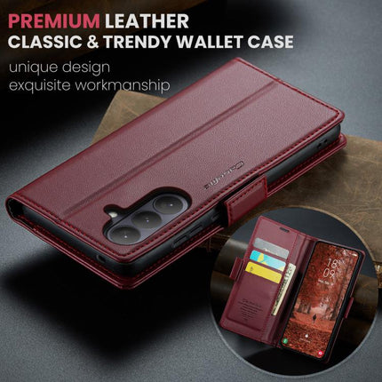 CaseMe 023 Butterfly Buckle Litchi Texture RFID Anti-theft Leather Phone Case, For Galaxy S26+ 5G, For Galaxy S26 Ultra 5G, For Galaxy S26 5G, For Galaxy A57 5G