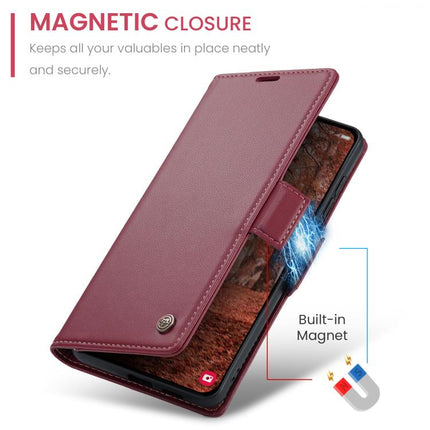 CaseMe 023 Butterfly Buckle Litchi Texture RFID Anti-theft Leather Phone Case, For Galaxy S26+ 5G, For Galaxy S26 Ultra 5G, For Galaxy S26 5G, For Galaxy A57 5G