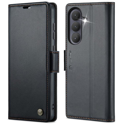 CaseMe 023 Butterfly Buckle Litchi Texture RFID Anti-theft Leather Phone Case, For Galaxy S26+ 5G, For Galaxy S26 Ultra 5G, For Galaxy S26 5G, For Galaxy A57 5G
