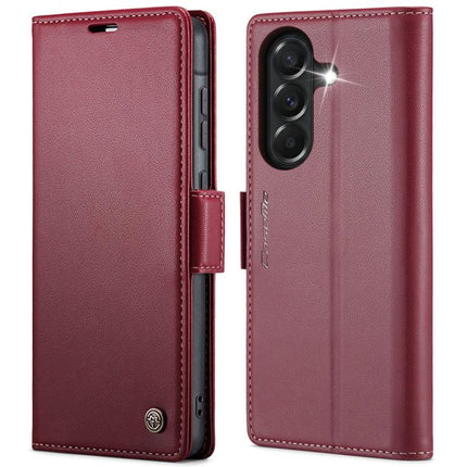 CaseMe 023 Butterfly Buckle Litchi Texture RFID Anti-theft Leather Phone Case, For Galaxy A37 5G, For Galaxy A27 5G, For Galaxy S25 FE 5G, For Galaxy Z Fold7